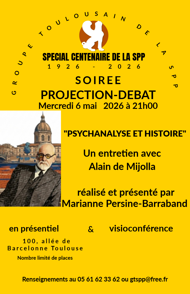 Affiche de la soirée Projection-Débat Psychanalyse et Histoire